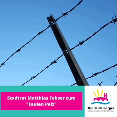 Statement — Stadtrat “Matthias Fehser” zum Faulen Pelz