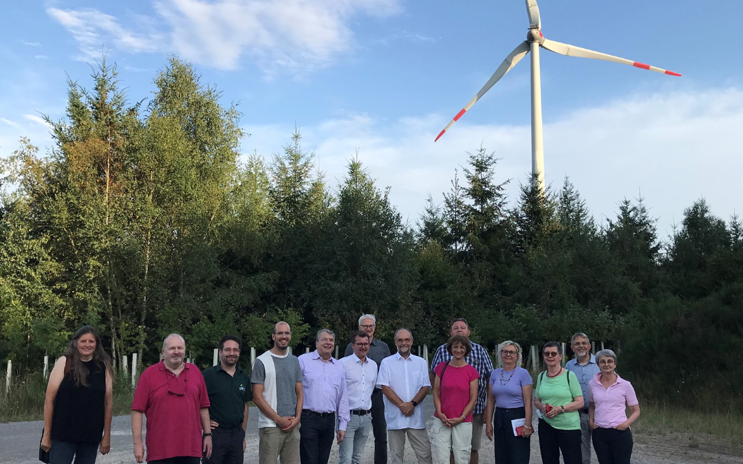 Besuch der Windkraft­anlage „Greiner Eck“ in Neckar­steinach